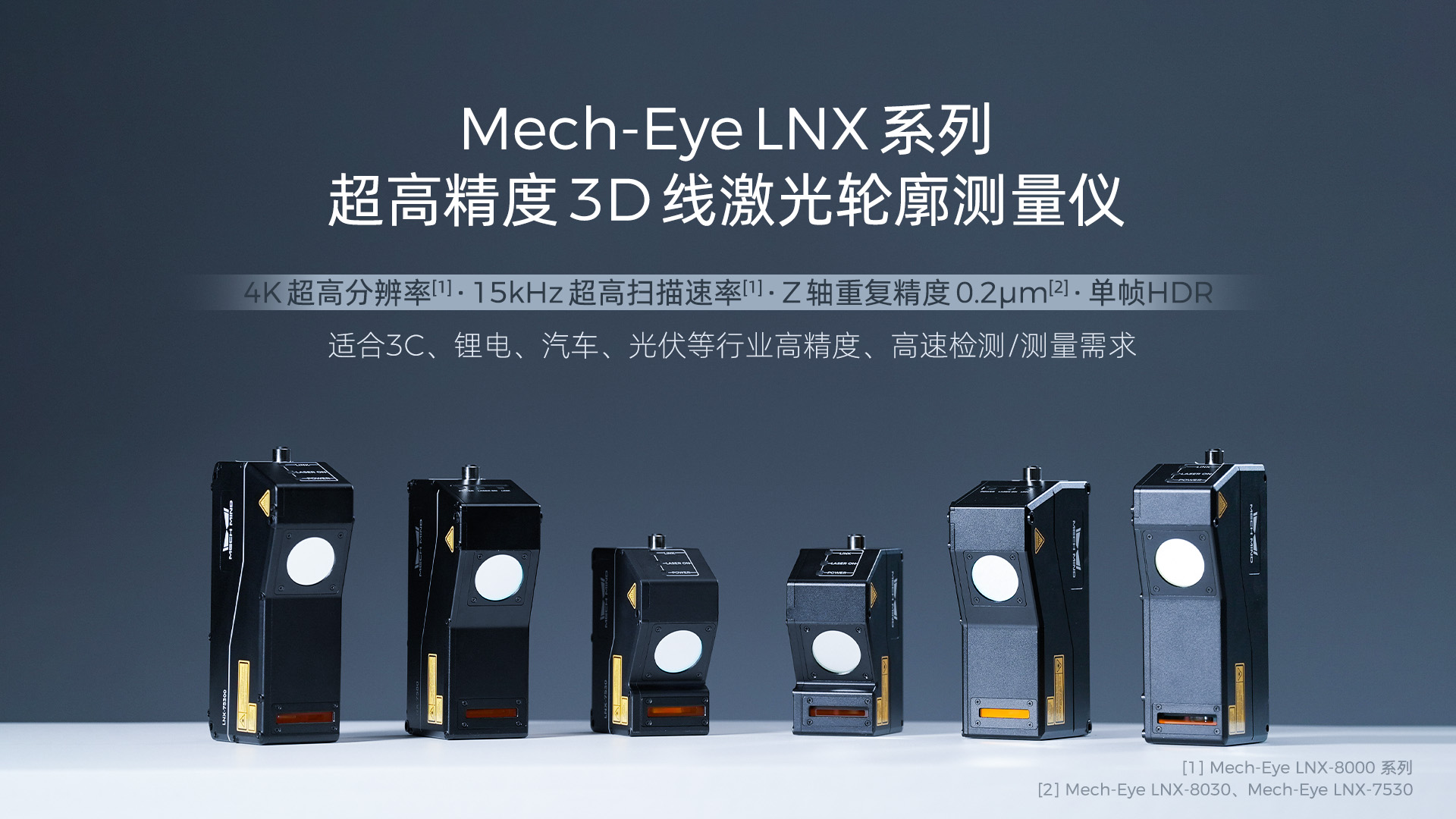 4K分辨率、15kHz掃描速率，超高精度3D線激光輪廓測量儀Mech-Eye LNX發布，一站式部署精密測量應用