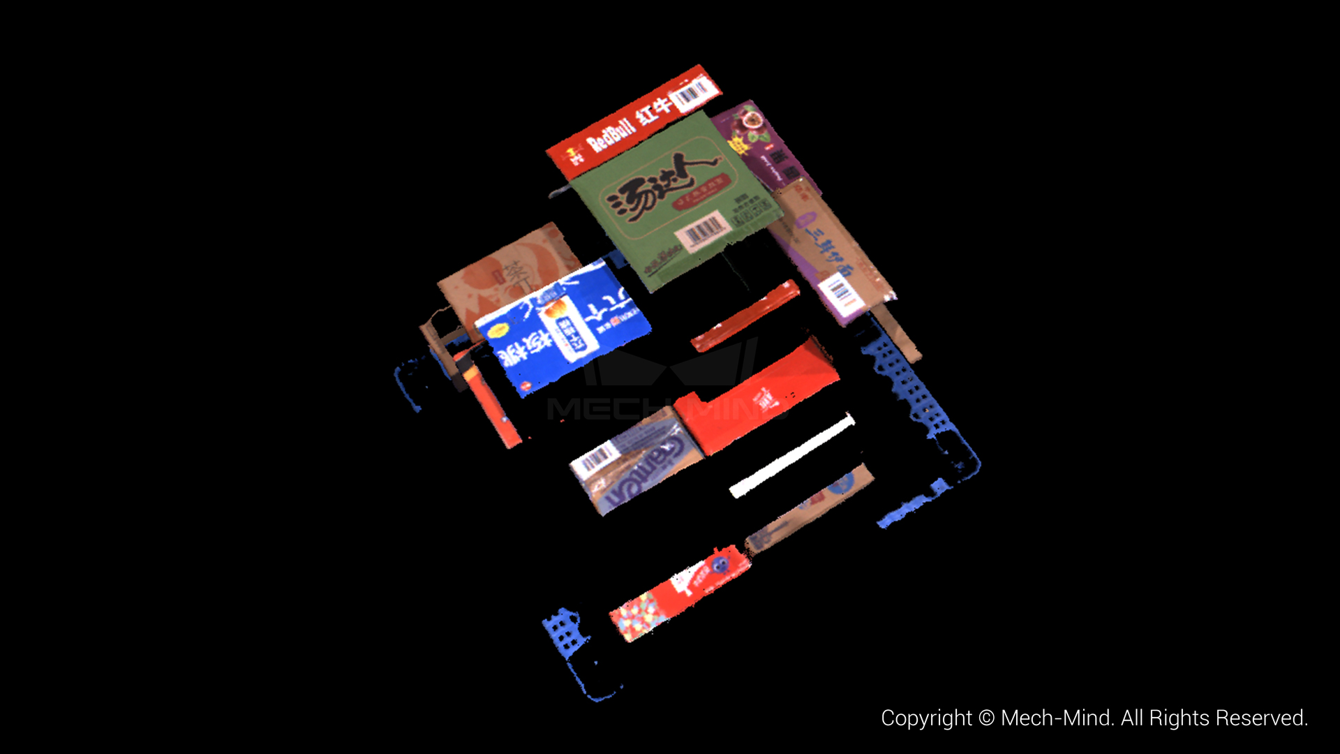 物流搬運場景3D相機Mech-Eye DEEP全新升級，超大視野、超大景深、抗環(huán)境光性能優(yōu)異